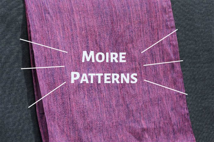 Moire Patterns from Fabrics