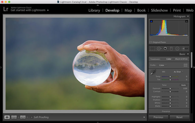 rotate image in lightroom